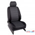 Чехлы из экокожи для Chevrolet Aveo II 2011-нв, черно-серый цвет