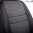 Чехлы из экокожи для Chevrolet Aveo II 2011-нв, черно-серый цвет